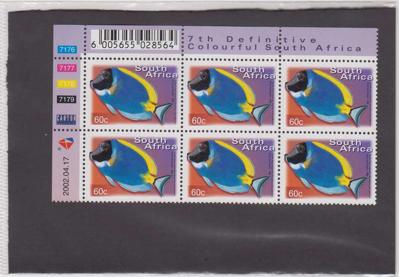 RSA - 7th Definitive 60c - Reprint 2002/04/17 - Control block - SACC 1299a