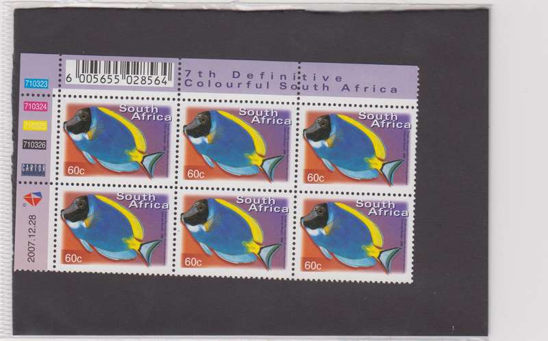 RSA - 7th Definitive 60c - Reprint 2007/12/28 - Control block - SACC 1299a
