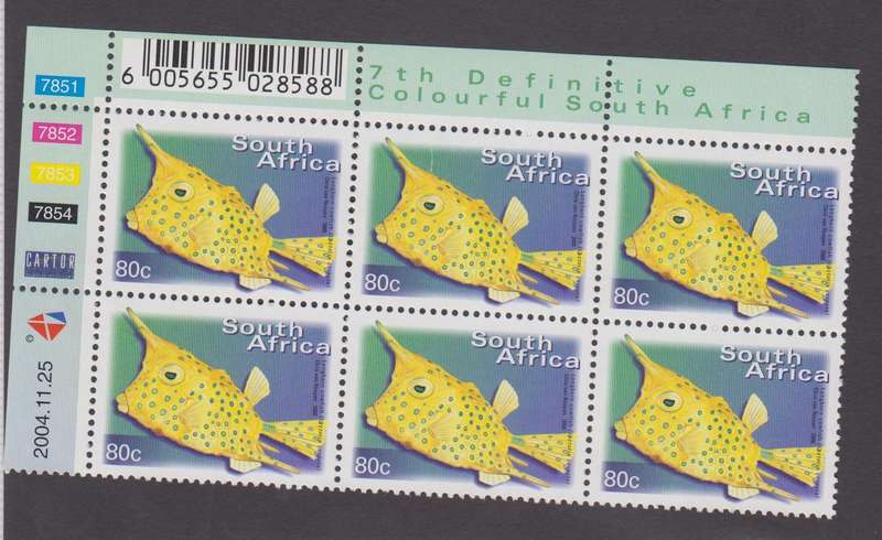 RSA - 7th Definitive 80c - Reprint 2004/11/025 - Control block - SACC 1301a