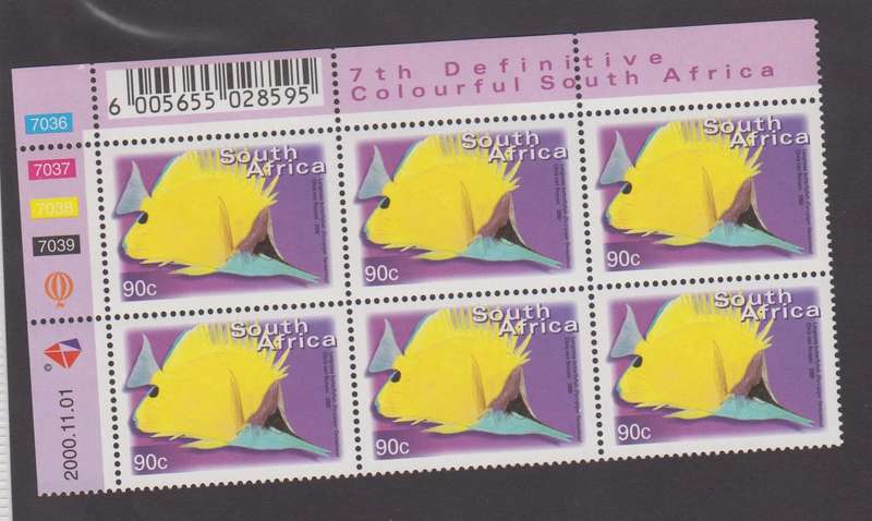 RSA - 7th Definitive 90c - Original Print - Control block - SACC 1302