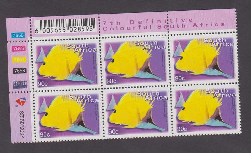 RSA - 7th Definitive 90c - Reprint 2003/09/23- Control block - SACC 1302a