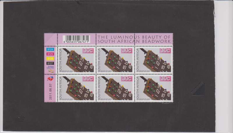RSA - 8th Definitive 30c 2011/06/07 MNH Control Block - SACC 2107
