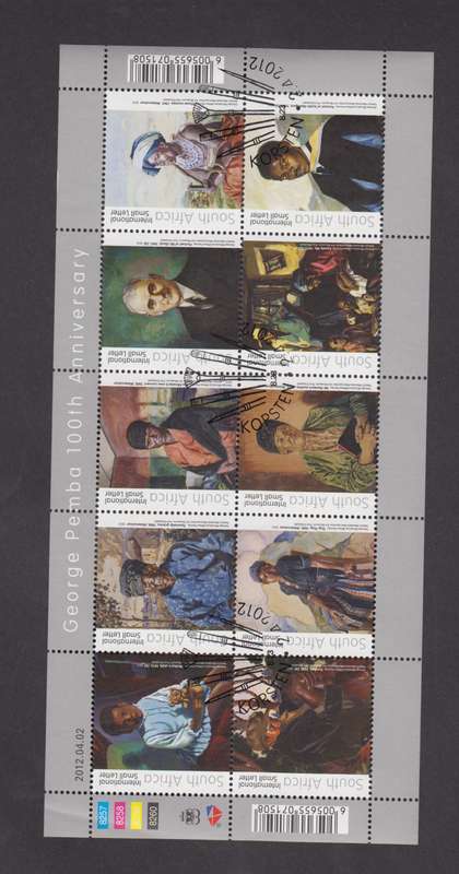 RSA - 2012 George Pemba 100th Anniversary CTO Sheet - SACC 2220