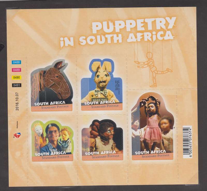 RSA - 2016 Puppetry in South Africa - MNH Mini Sheet