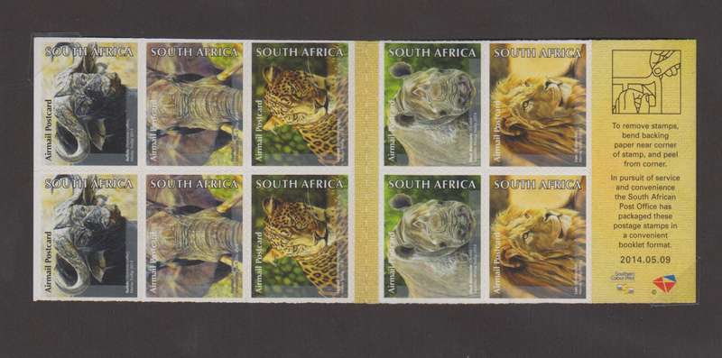 RSA - 2014 The Big Five Booklet MNH - SACC 2263
