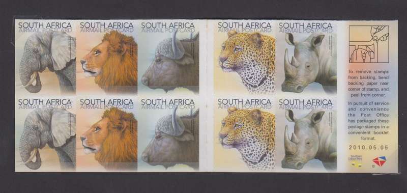 RSA - 2010 The Big Five Booklet MNH - SACC 2036