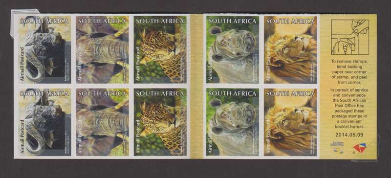 RSA - 2014 The Big Five Booklet MNH - SACC 2263