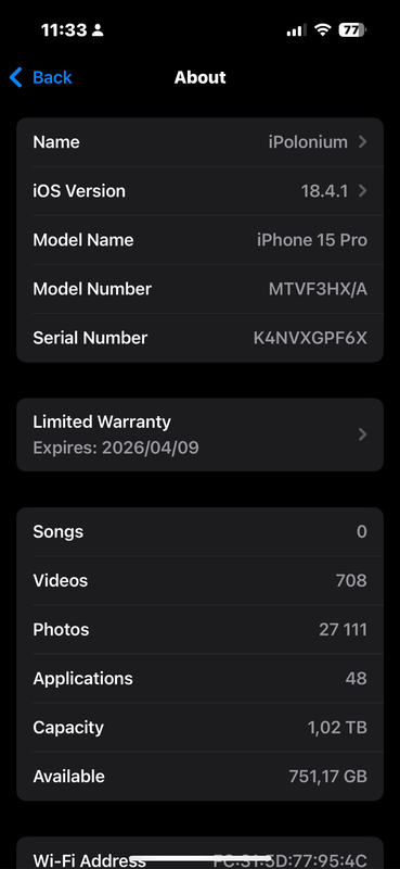 Apple iPhone 15 pro 1 TB Natural Titanium ***UNBOXED NEW 12 Month apple warranty