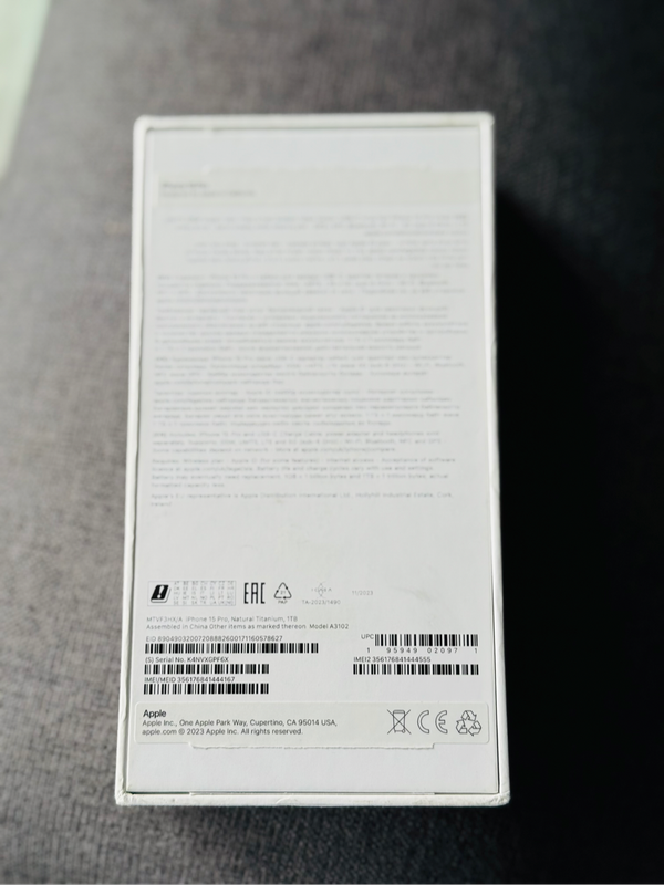 Apple iPhone 15 pro 1 TB Natural Titanium ***UNBOXED NEW 12 Month apple warranty
