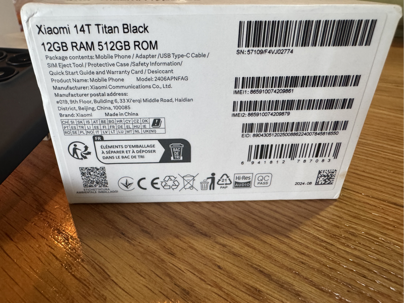 Xiaomi 14T BLACK 512GB