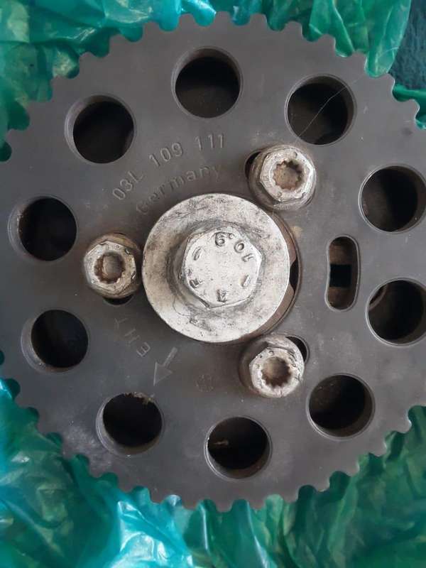 VW TDI timing belt cam pulley