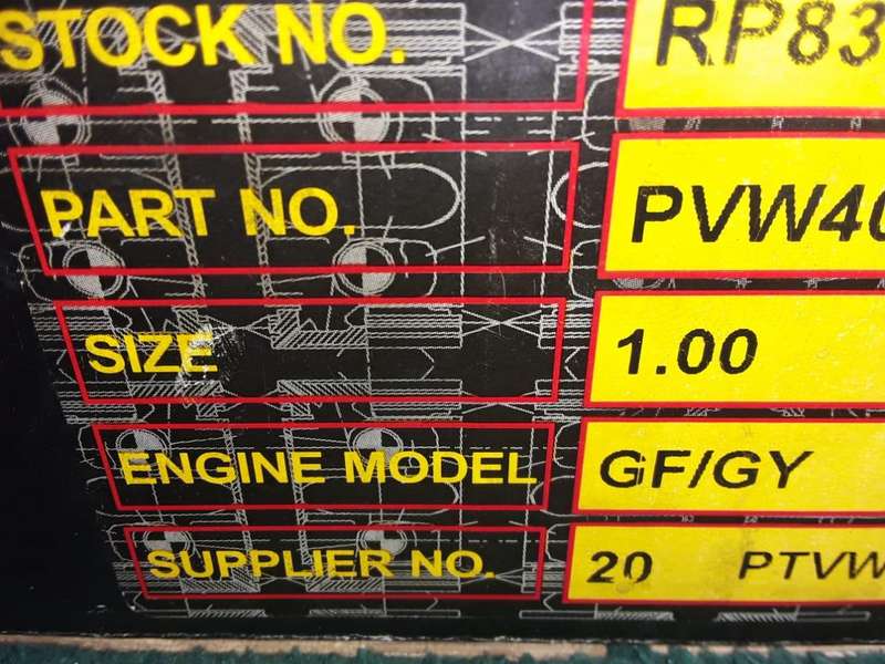 VW GOLF GF.GY engine piston set.0.20