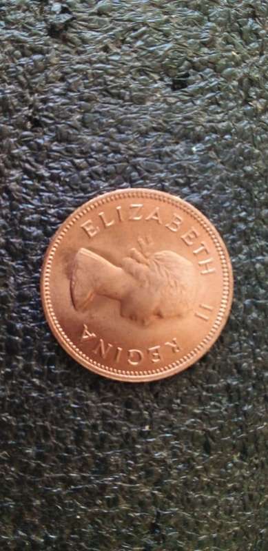 SOUTH AFRICA 1960 UNCIRCULATED HALF PENNY COIN