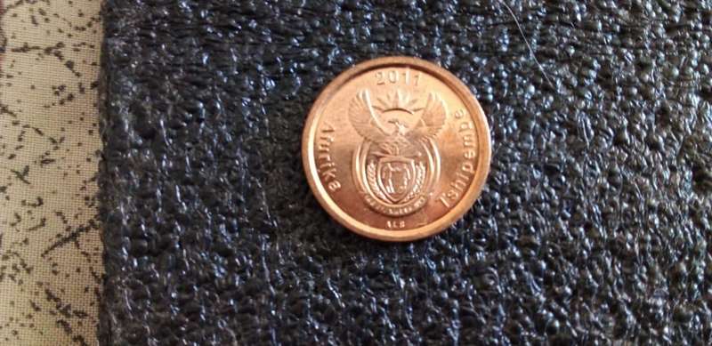 scarce date 2011 RSA 5 cent as per image