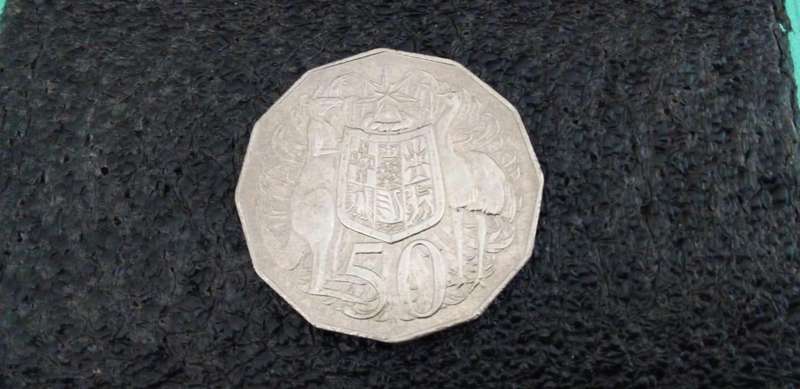 AUSTRALIA 1974 50 cent coin.