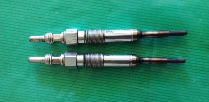 vw crafter  2.5tdi  two glow plugs.vw agn10591608.