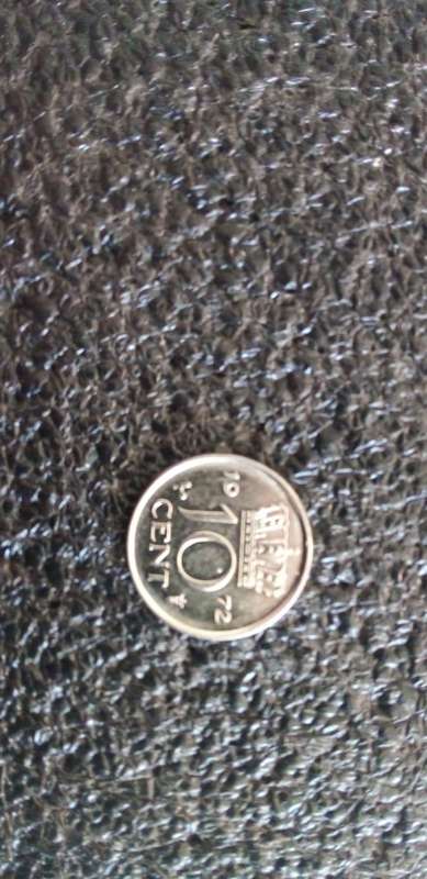 NETHERLANDS 1972  10 cent Coin.