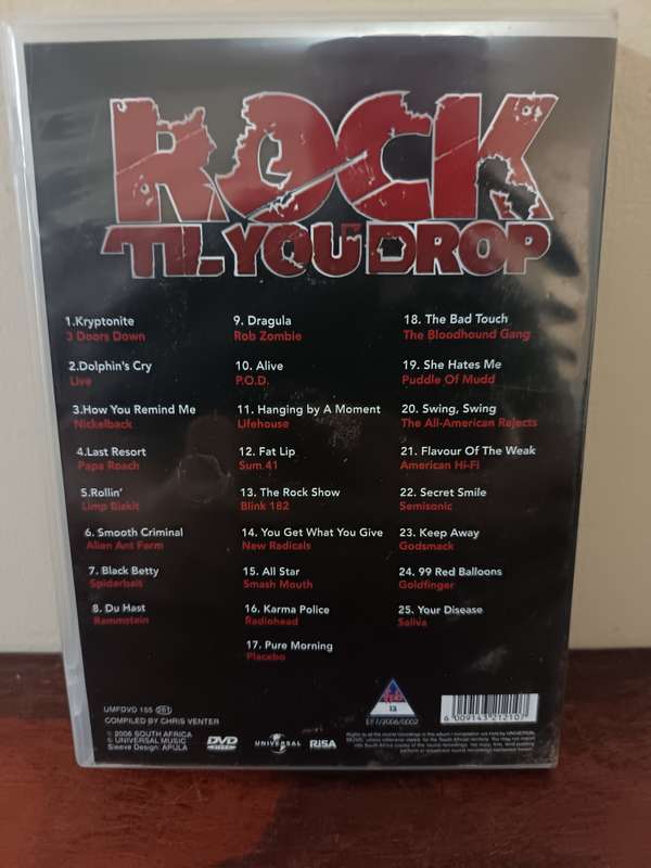 Rock Til You Drop Music DVD