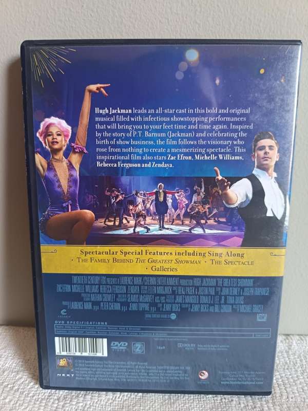 The Greatest Showman DVD