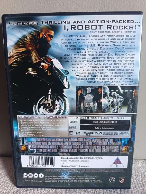 I,Robot DVD