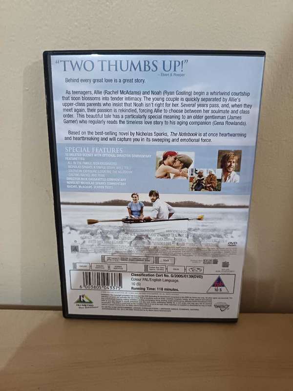 The Notebook on DVD