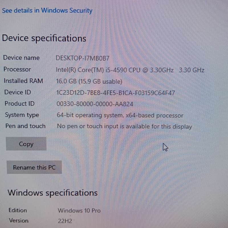 HP 800 G1 EliteDesk i5 SFF Desktop PC with 16GB Ram , 250GB SSD