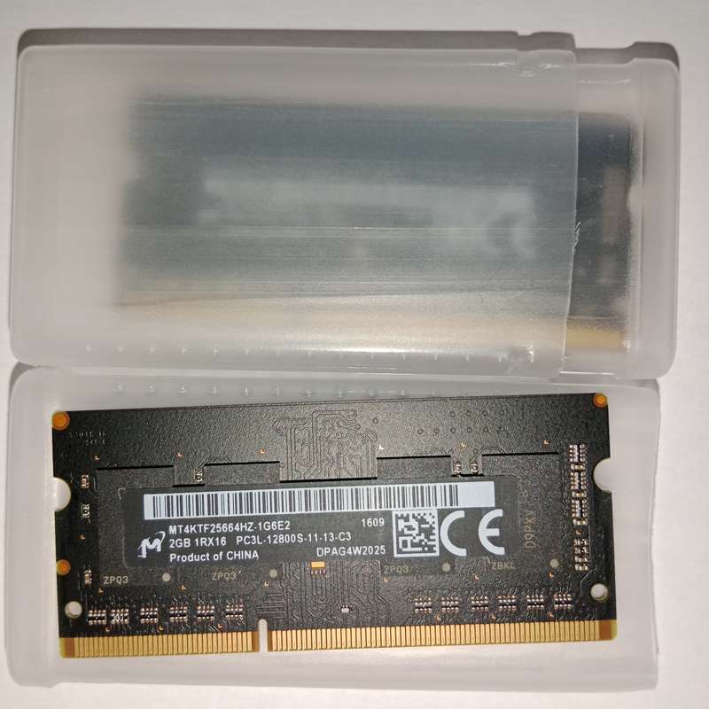 Micron (2GB) DDR3 RAM PC3L-12800S (1Rx16) SO-DIMM 1600MHz (MT4KTF25664HZ-1G6E2)