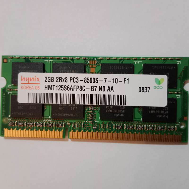 Hynix 2GB 2Rx8 PC3-8500S DDR3 Laptop Memory