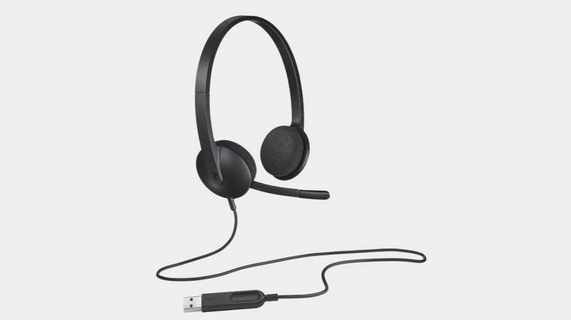 Logitech H340 USB Headset with Noise-Cancelling microphone USB-A