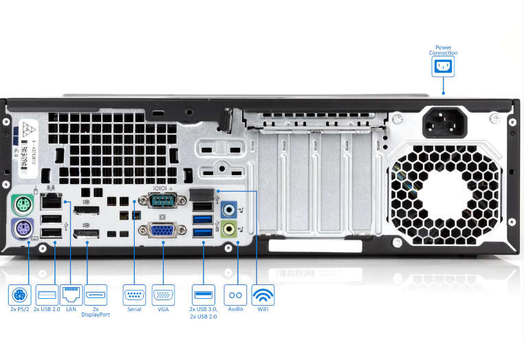 HP 800 G1 EliteDesk i5 SFF Desktop PC with 16GB Ram , 250GB SSD