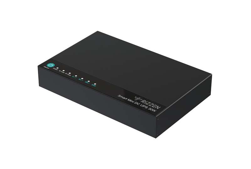 RIZZEN 30W Mini UPS for DC & PoE, Wi-Fi Router, Fibre with 2m DC Cable