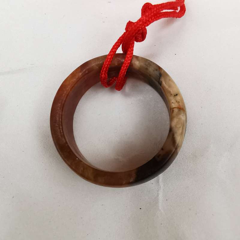 Antique Chinese Hotan jade ring(Late Qing Dynasty1875-1912)