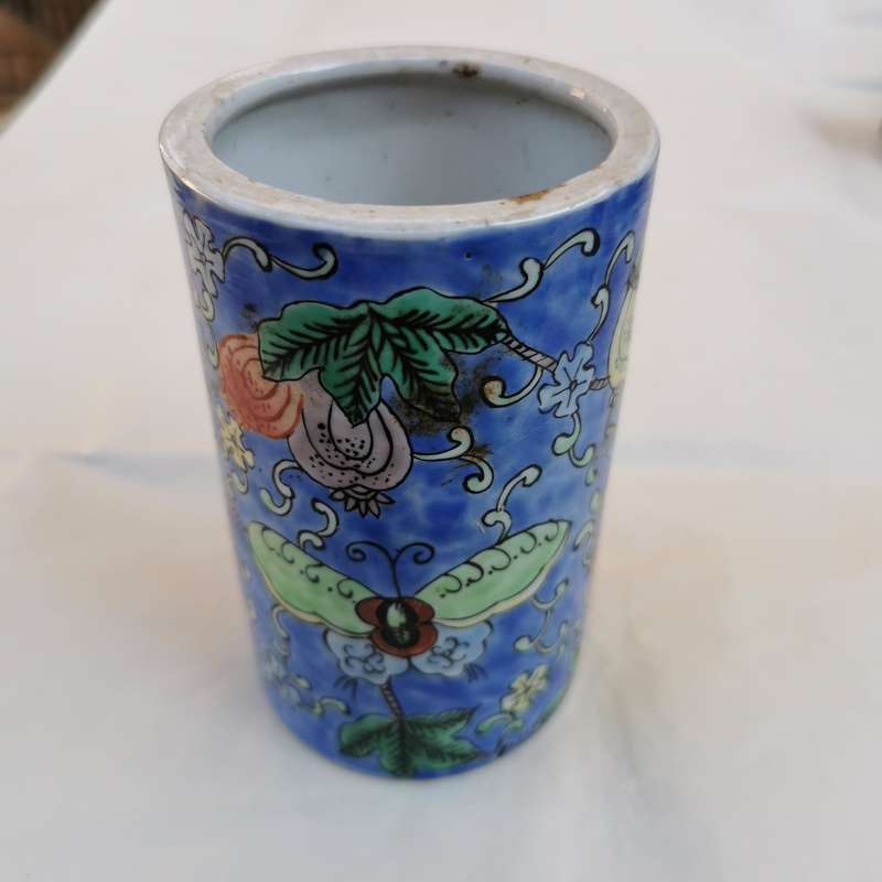 Antique Chinese Porcelain pen holder MINGUO(Late Qing Dynasty1875-1912)
