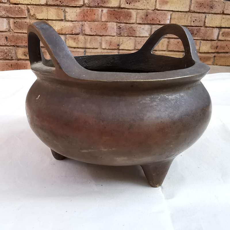 Chinese antique Late 19th century Qing Dynasty copper censer