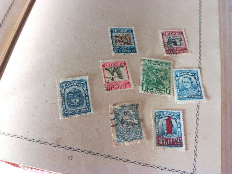 Colombia stamps x 8