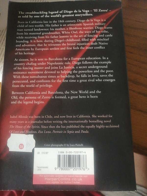 Isabel Allende   The Novel. Zorro