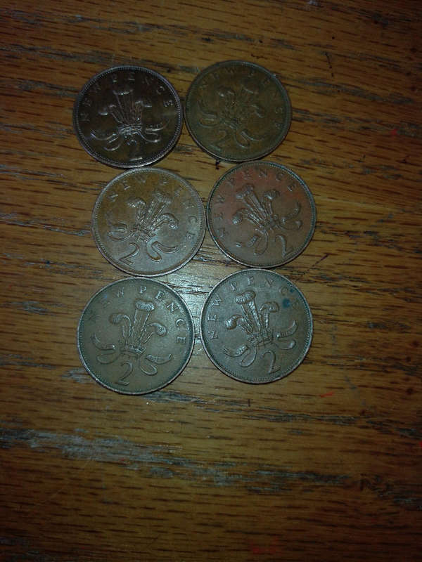 Great Britain  new pence 2p coins x 6