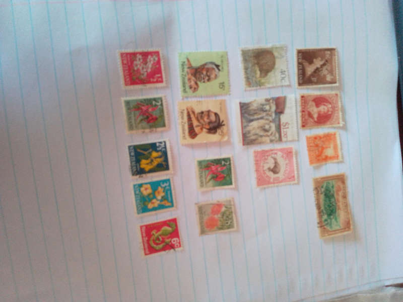 New Zealand stamps x 16