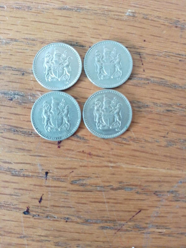 Southern Rhodesia 1970. 2.5c coins x 4