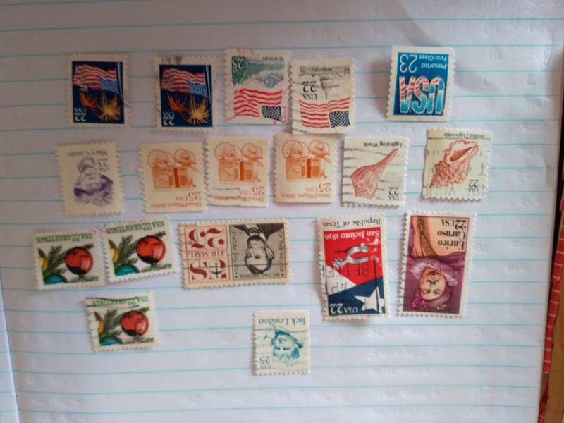 USA stamps x 18