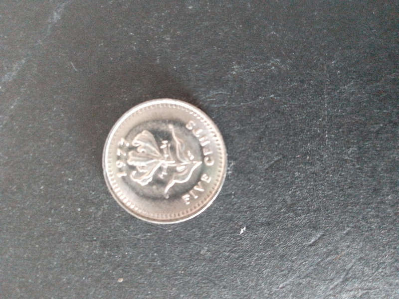 Rhodesia 1977 unc. 5c coin