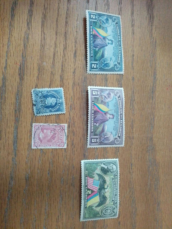 Ecuador and Chile stamps
