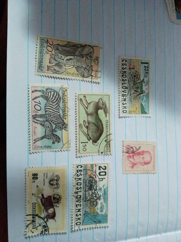 Czech stamps x 7