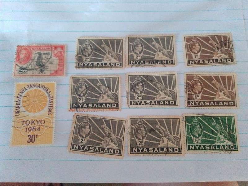 Nyasaland and Uganda Kenya Tanganyika and Zanzibar stamps