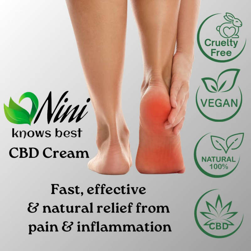 Nini Knows Best.  50g CBD cream for pain and numerous uses