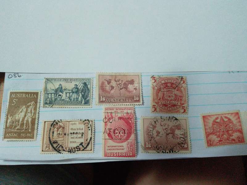 Australia stamps x 8