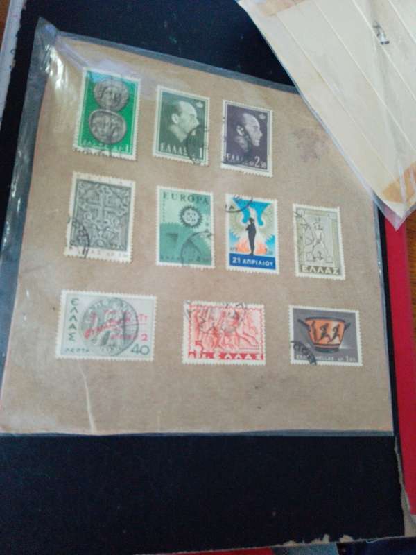 Greek stamps x 10