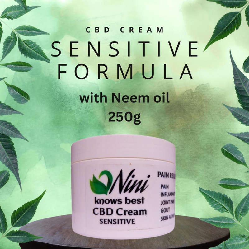 Nini Knows Best. 250g CBD cream for sensitive skin and Pets