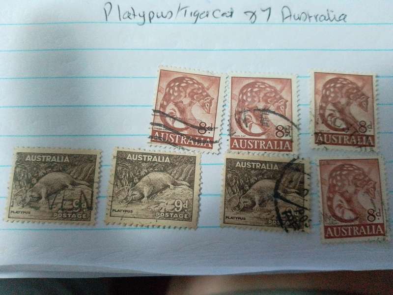 Australia stamps x 7