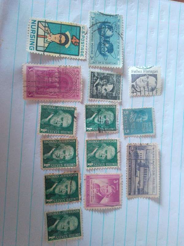 USA Stamps x 14